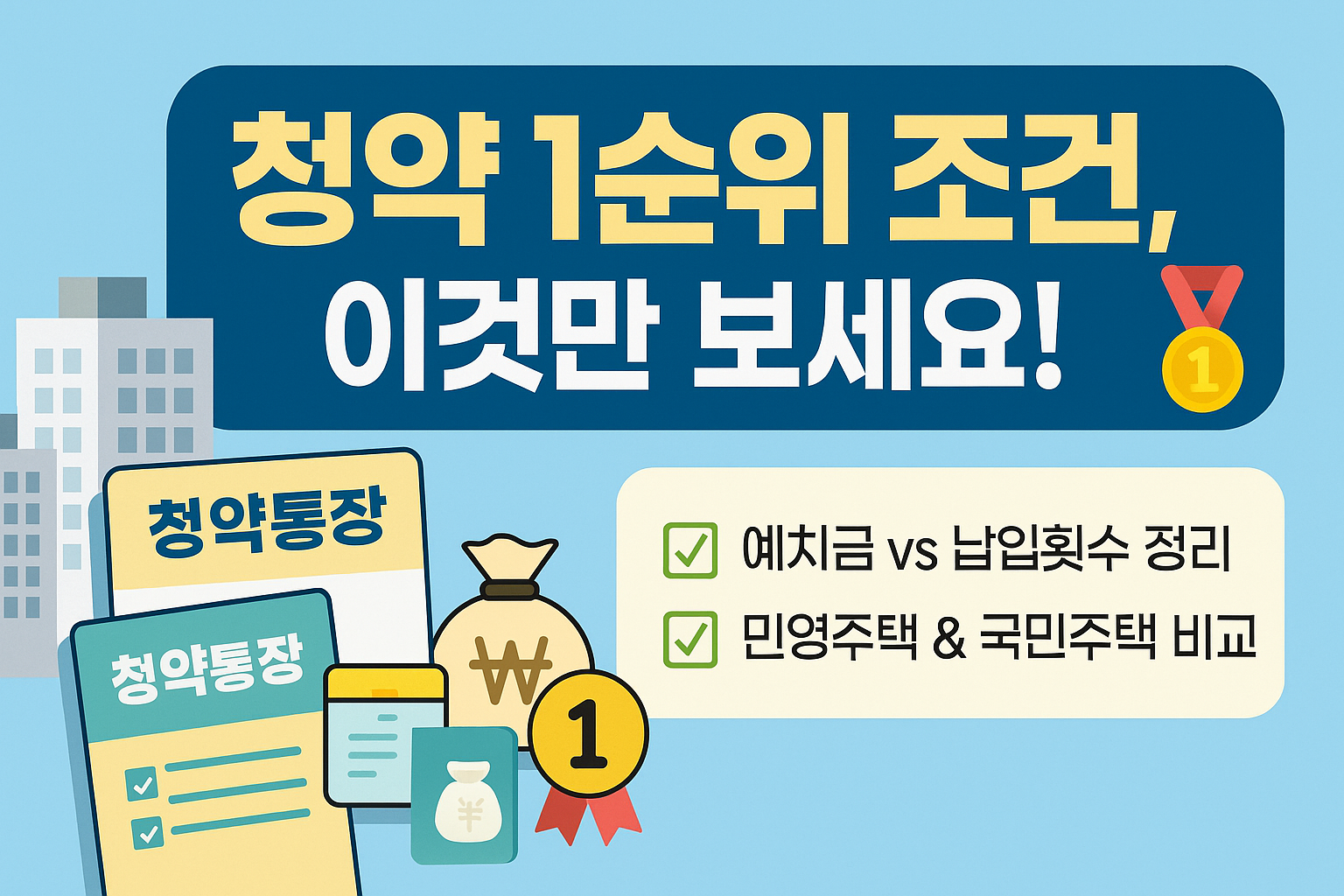 주택청약 1순위 조건