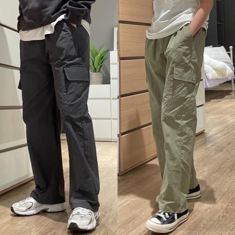 바스락카고팬츠 나일론카고팬츠 아노락바지