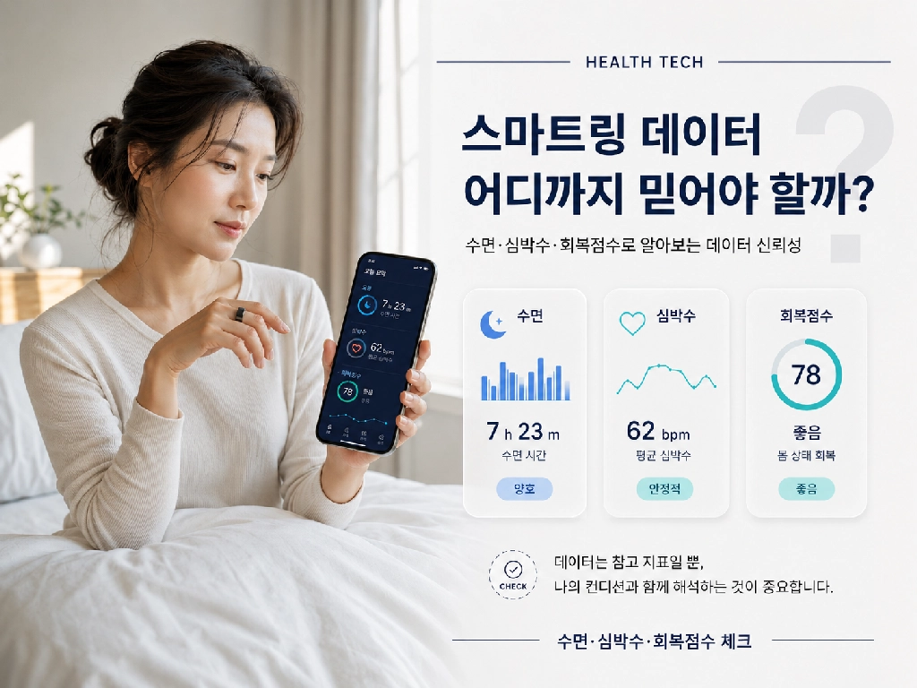 스마트링 수면&middot;심박수&middot;회복점수, 어디까지 믿고 봐야 할까