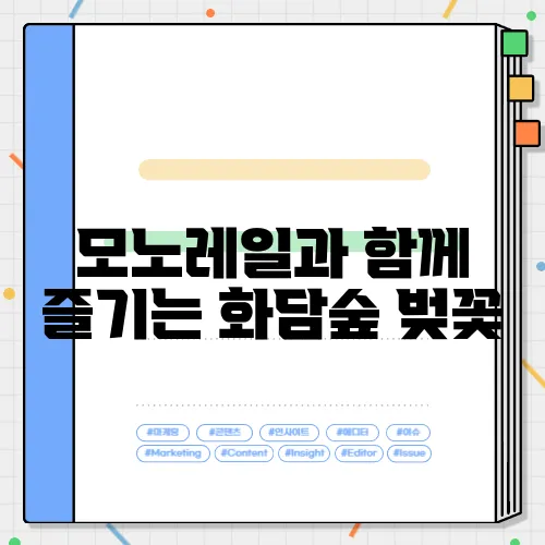모노레일과 함께 즐기는 화담숲 벚꽃, 예약 꿀팁을 알아보세요!