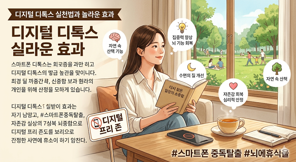 디지털 디톡스 하는 방법과 효과 정리