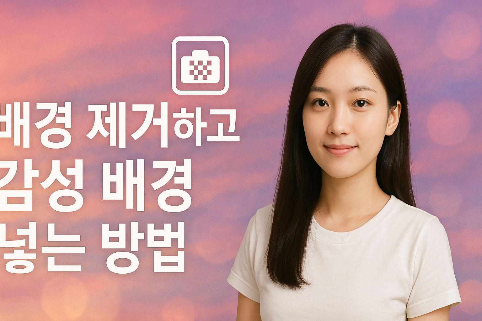 AI로 배경을 제거하고 감성 배경 넣는 방법
