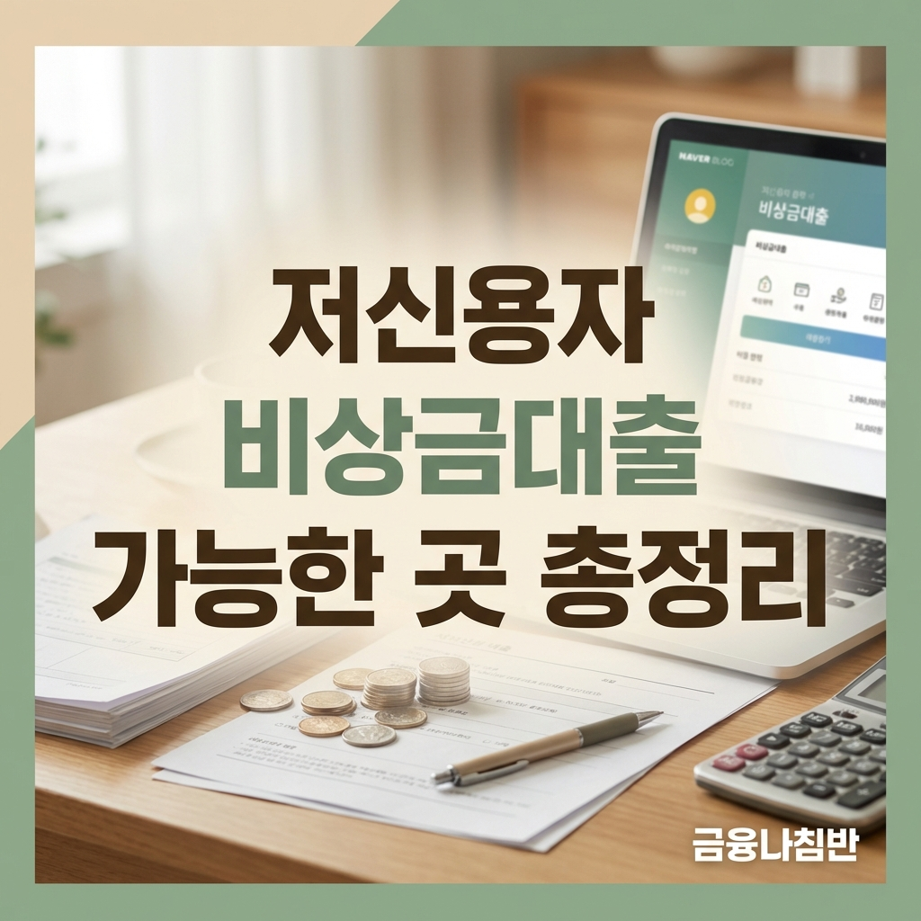 저신용자 비상금대출 가능한 곳 총정리 01