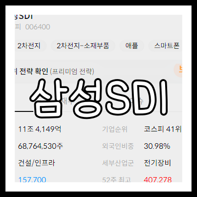 삼성SDI 배당금