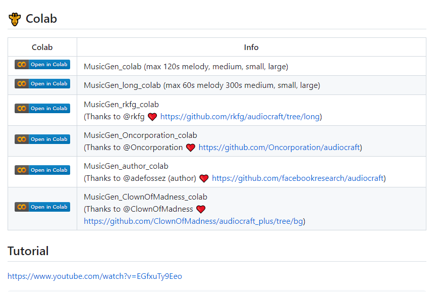 뮤직젠 MusicGen AI 코랩 colab