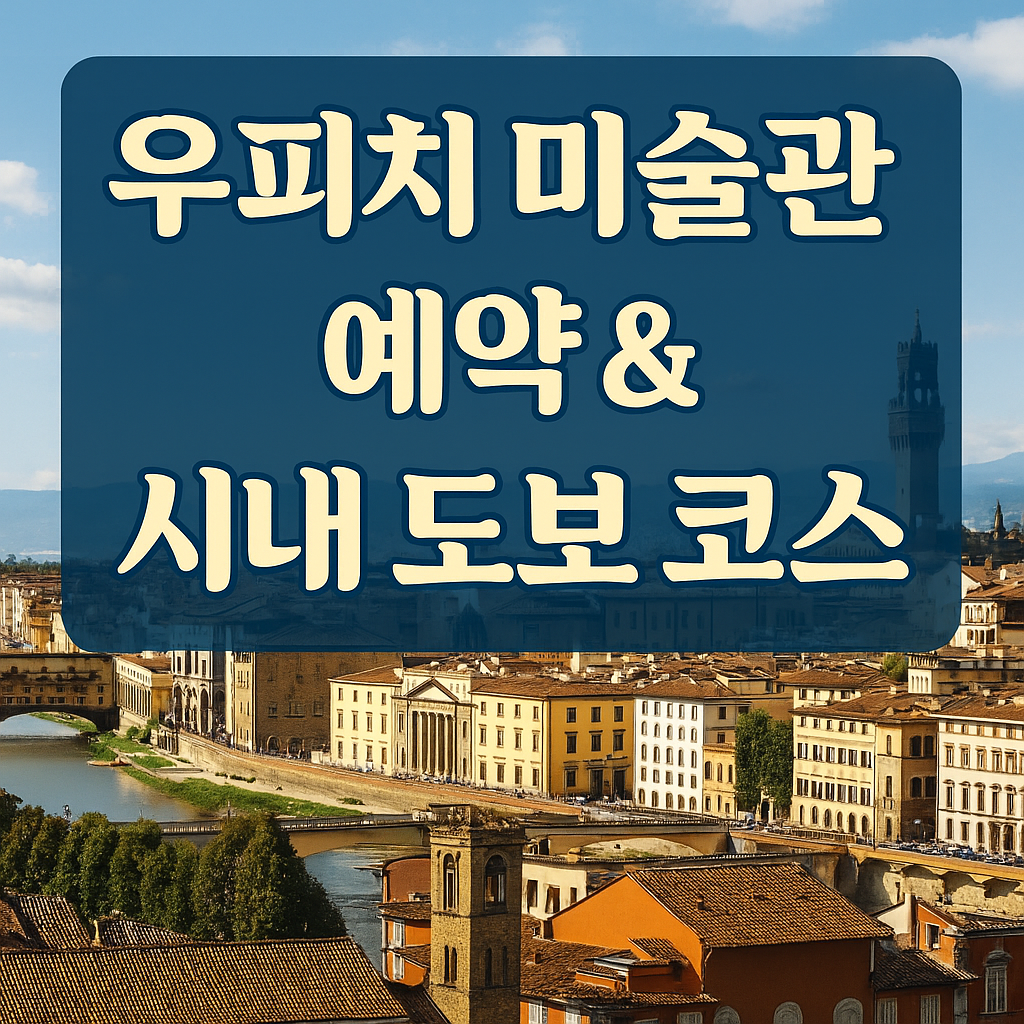피렌체 우피치 미술관 우선 입장권 사기