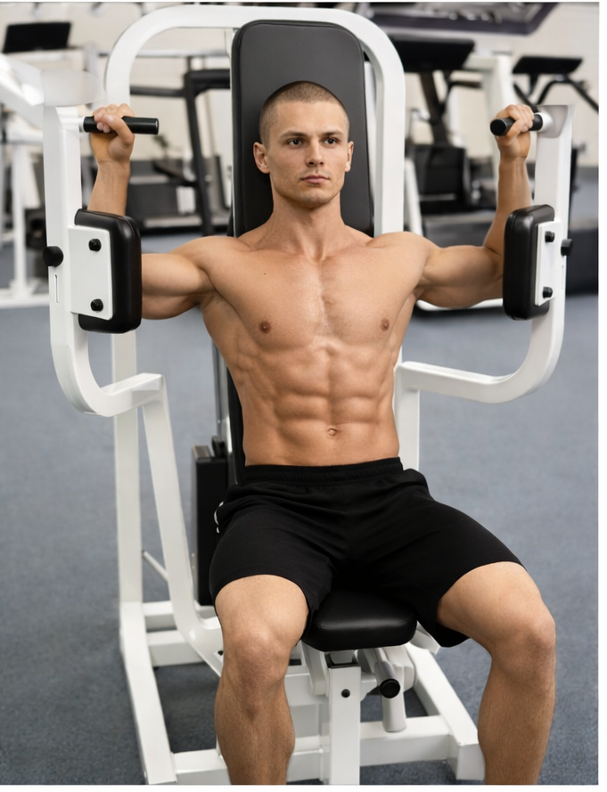 팩덱 플라이 운동 시작 자세