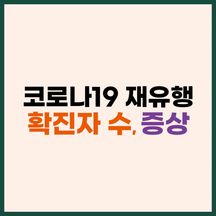 코로나19-확진자-수-재유행-증상-확인