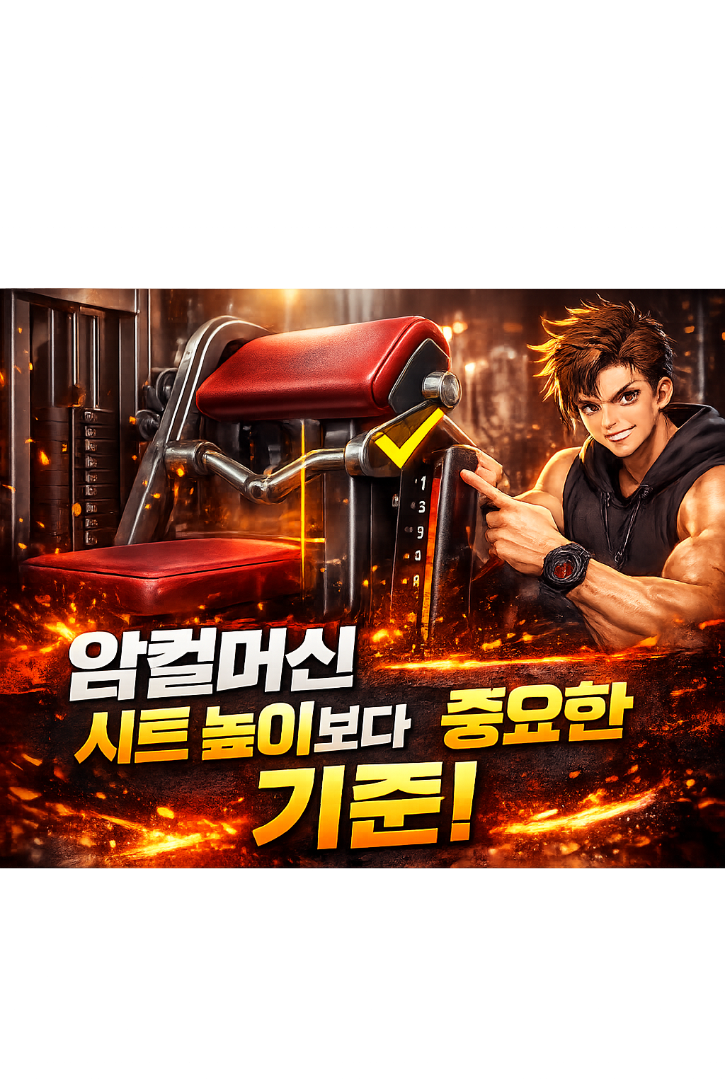 암컬머신 시트 높이보다 중요한 기준