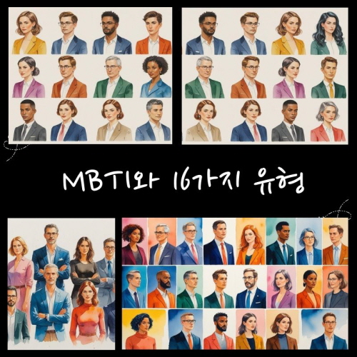 16가지 유형에 대한 그림모음에 대한 그림