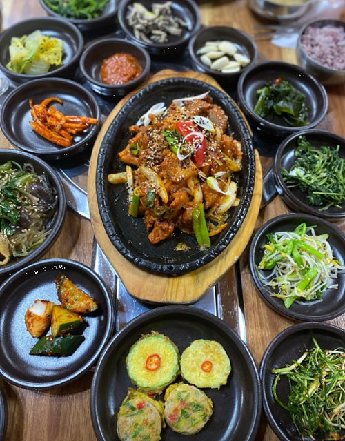 구례 산수유축제 맛집 지리산온천 인근 맛집 청기와뜰 양미한옥가든 당골식당 산수유두부마을식당 단테텍사스바베큐 진미식당 봉성피자