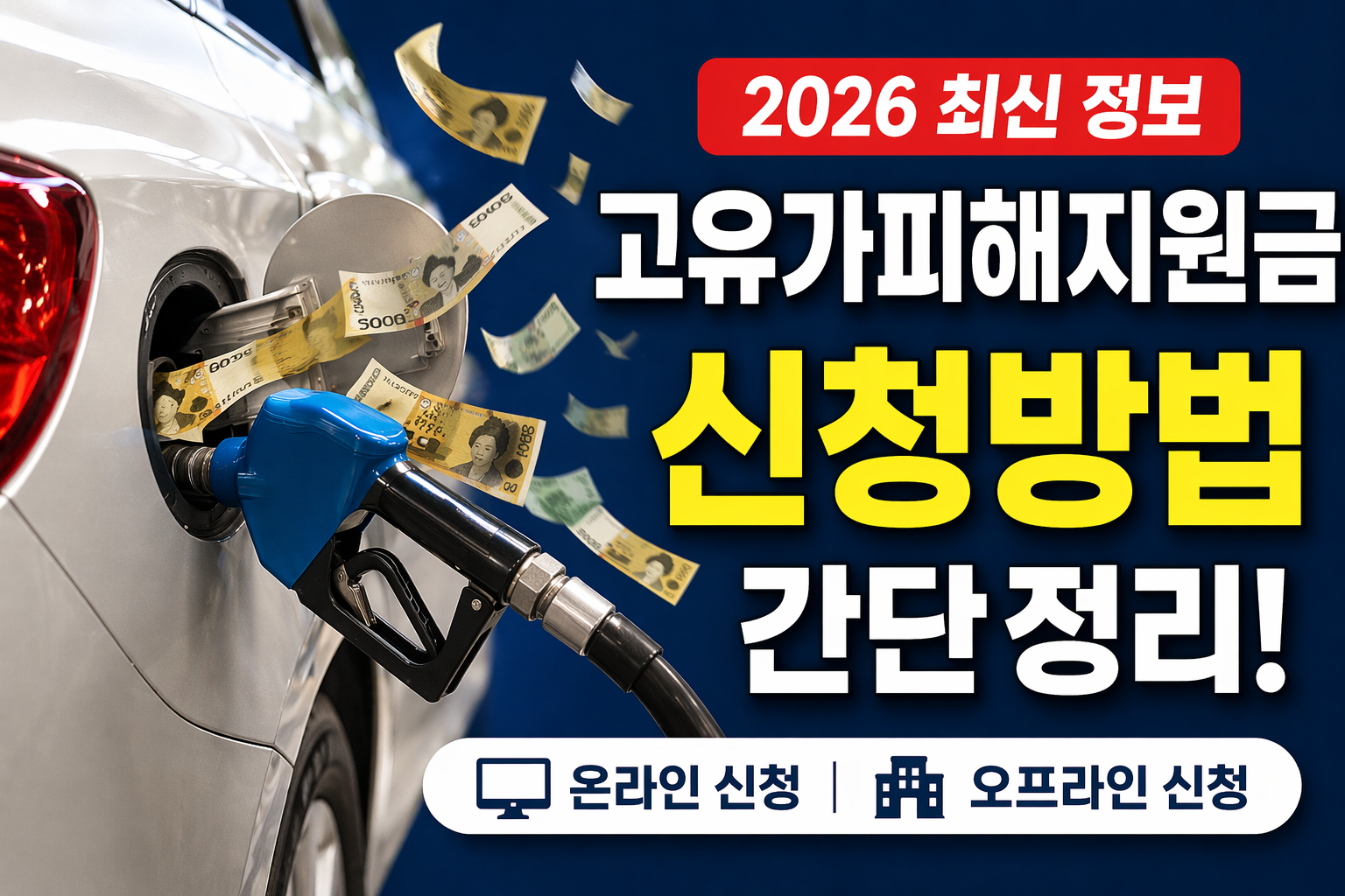2026 고유가피해지원금 신청방법 온라인 오프라인