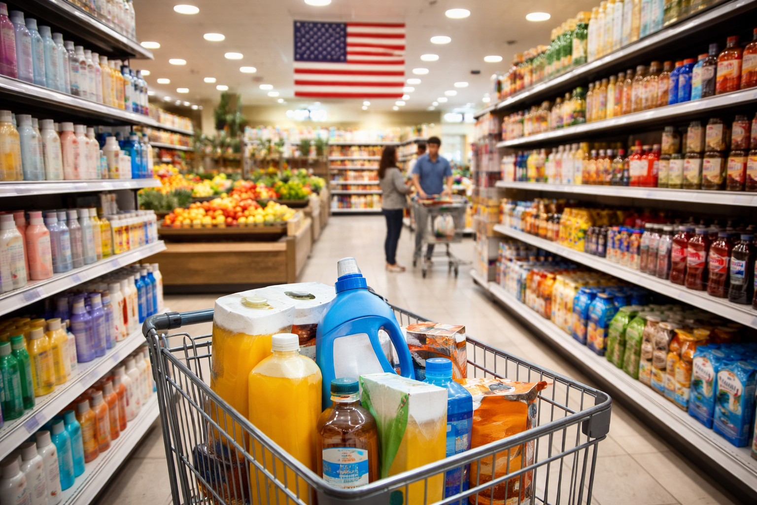 북미 소비재 시장 안정 이미지