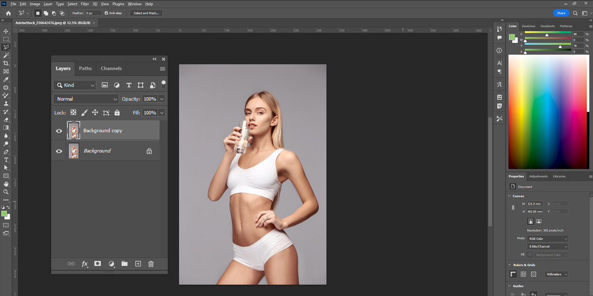 포토샵 레이어 복사하기