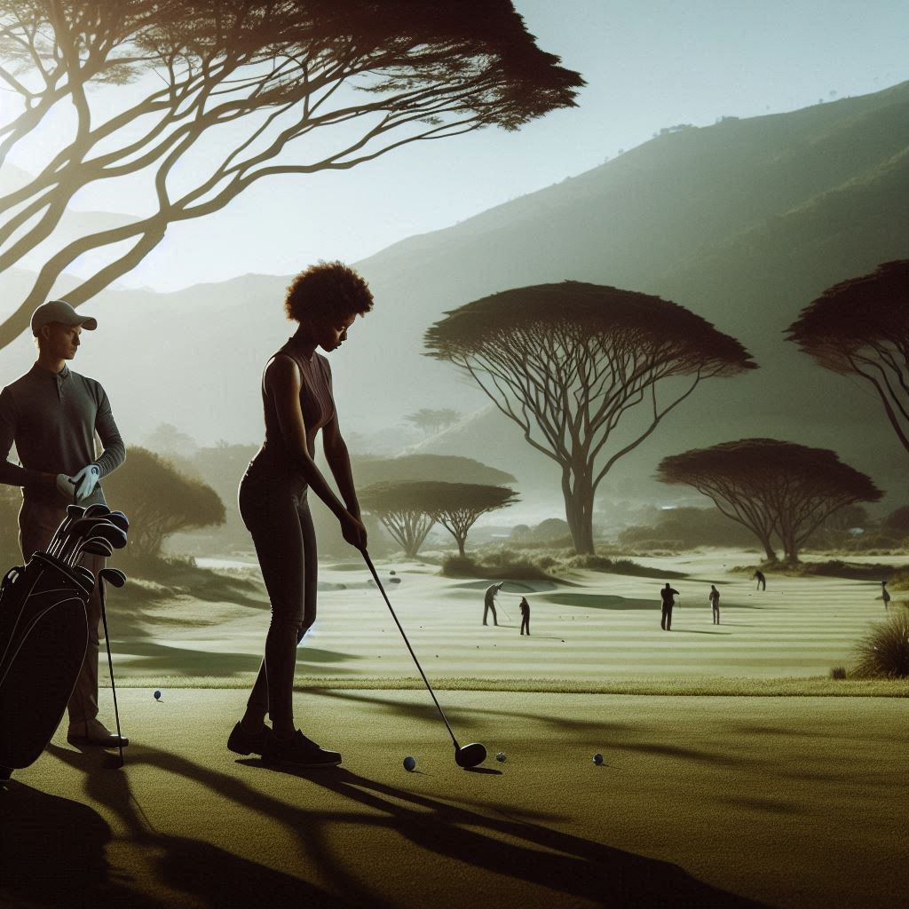 실외골프연습장 배경