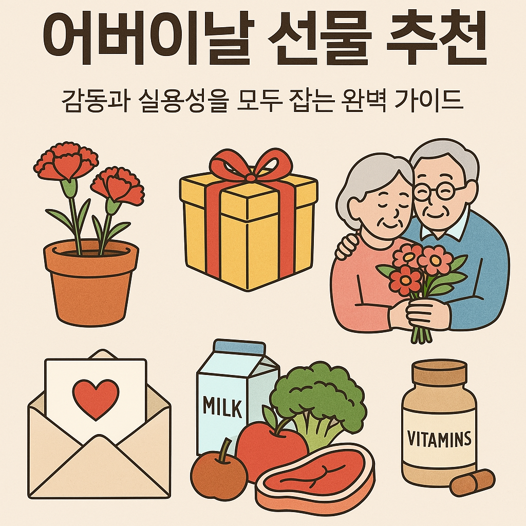어버이날 선물추천 2025, 감동+실용 다 잡은 부모님 선물 총정리