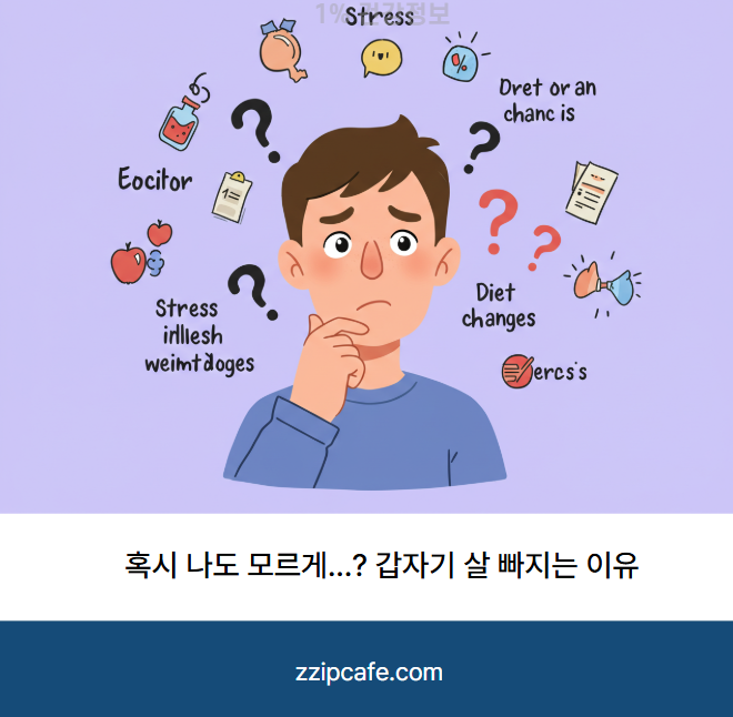 혹시 나도 모르게...? 갑자기 살 빠지는 이유 증상별 완벽 분석 정리