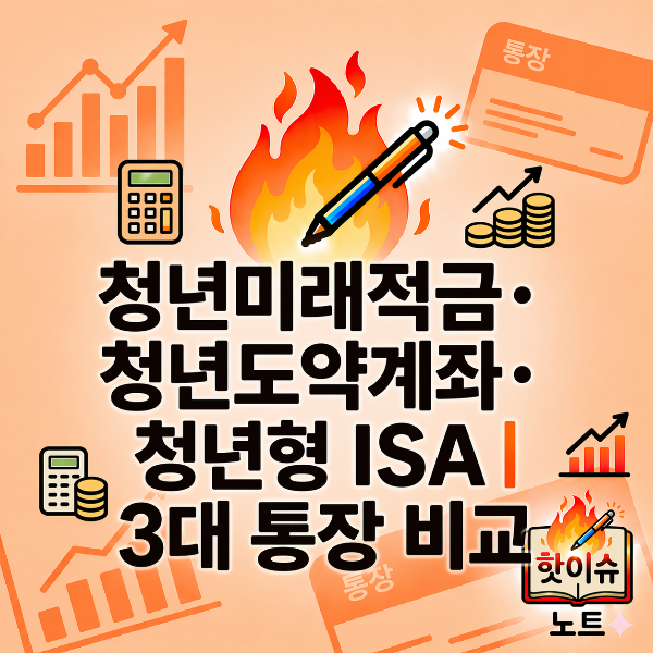 청년미래적금·청년도약계좌·청년형 ISA|2026 청년 자산형성 3대 통장 구조 비교