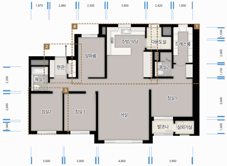 산성역 헤리스톤 평면도 99 - 2