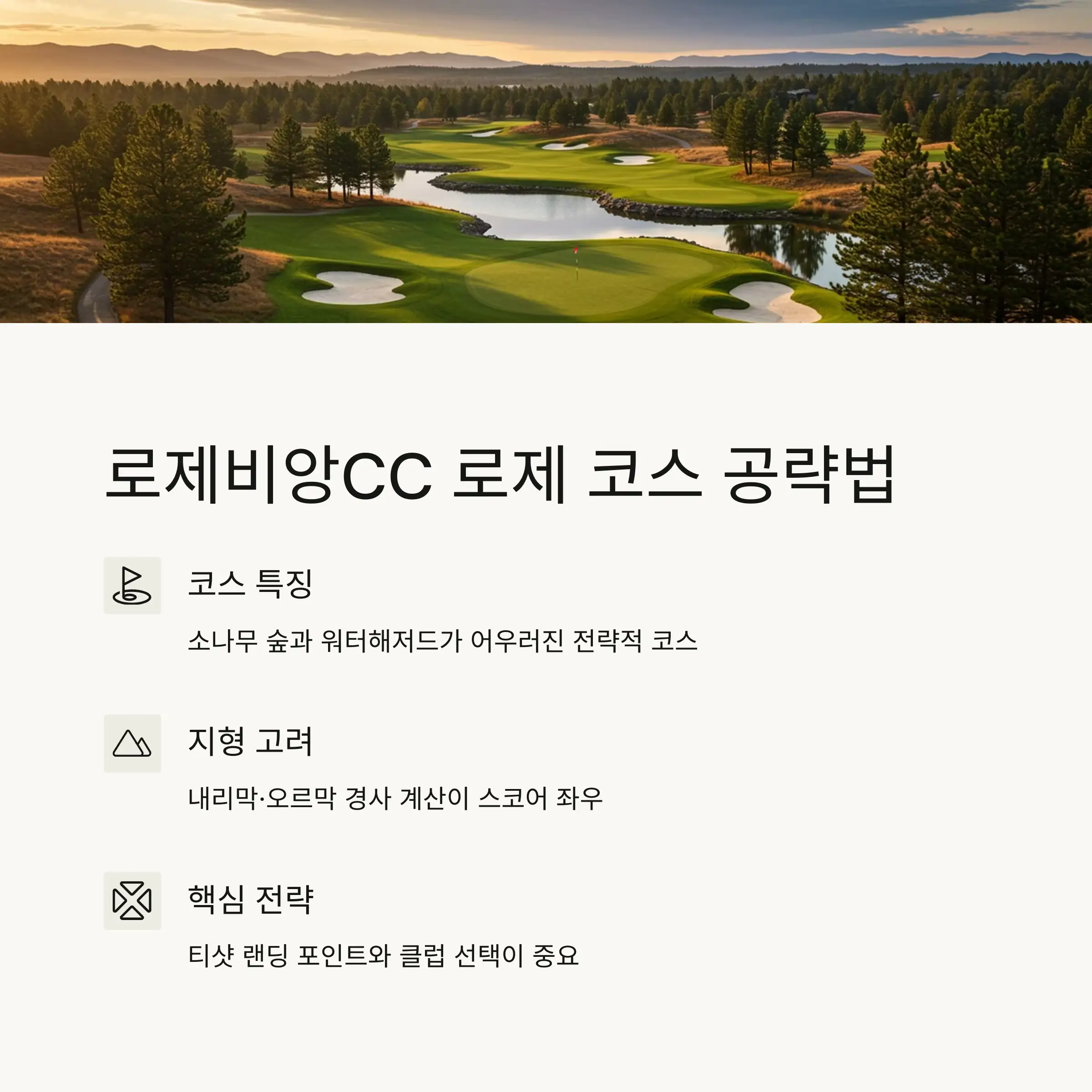 출처 : 로제비앙GC 개요