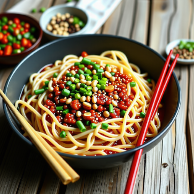 매콤하고 고소한 탄탄면(担担面) 레시피