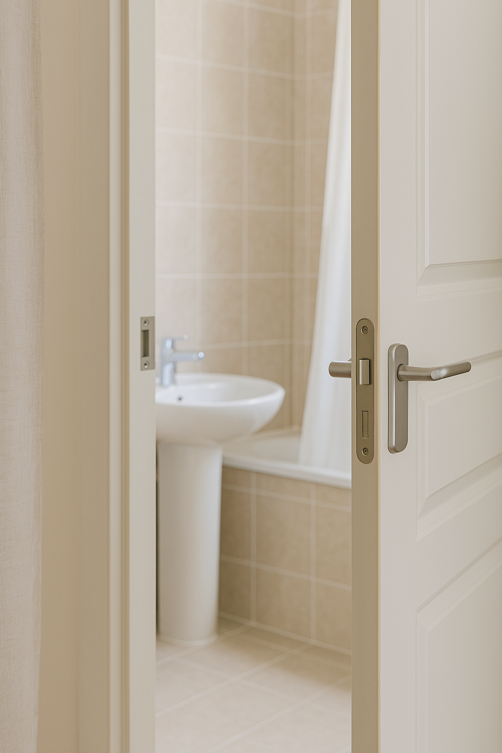 샤워 후 욕실 문을 열어 실내로 습기를 퍼뜨리는 자연 가습 방법