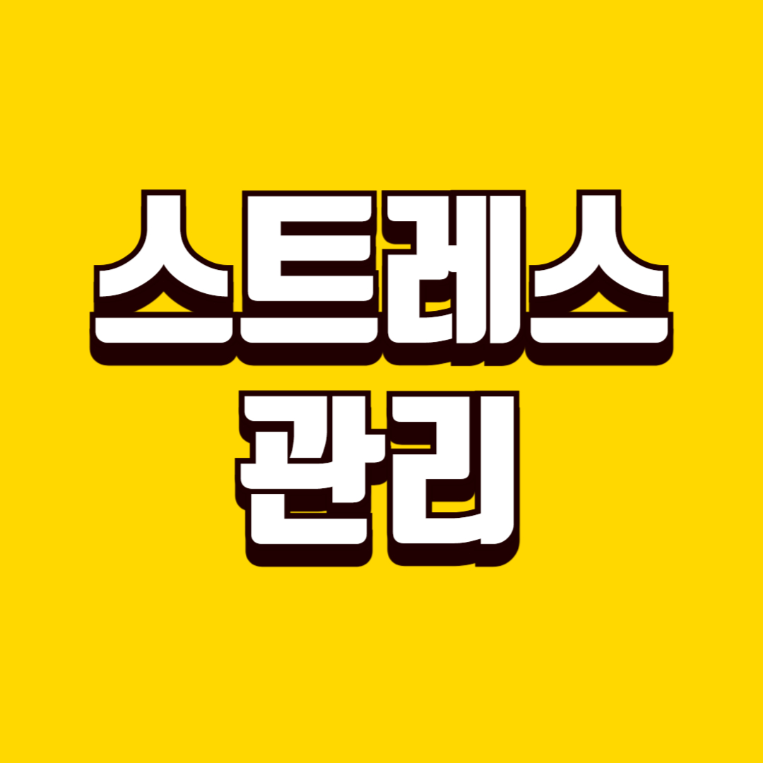 생활 스트레스 관리 방법, 일상 부담 줄이는 꿀팁