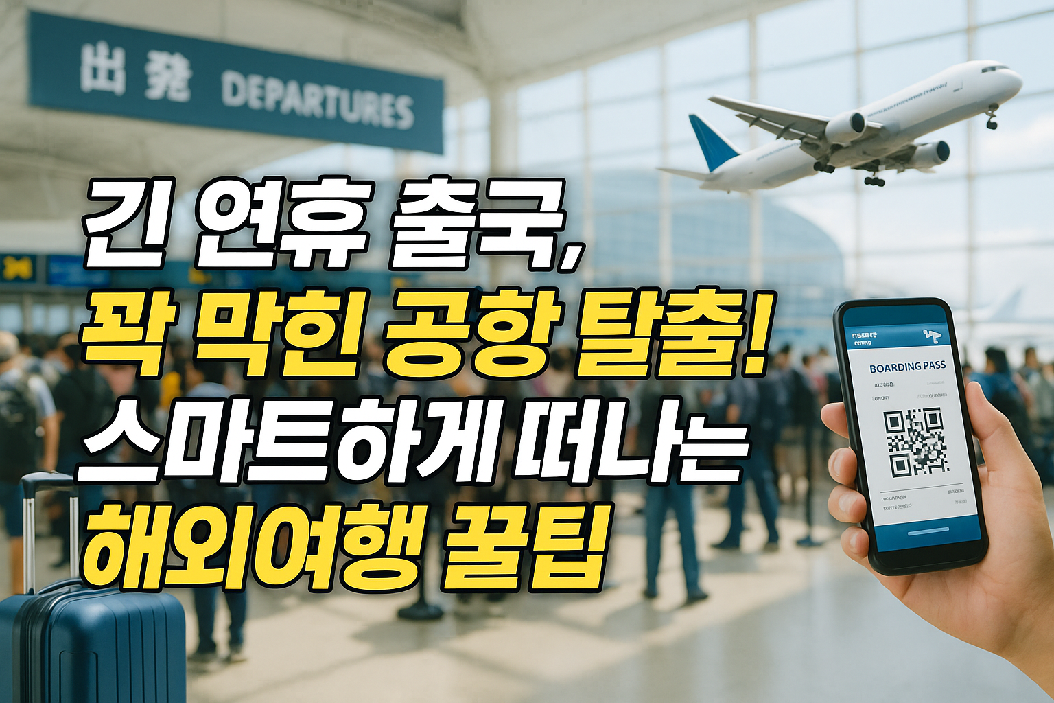 긴 연휴 출국, 꽉 막힌 공항 탈출! 스마트하게 떠나는 해외여행 꿀팁