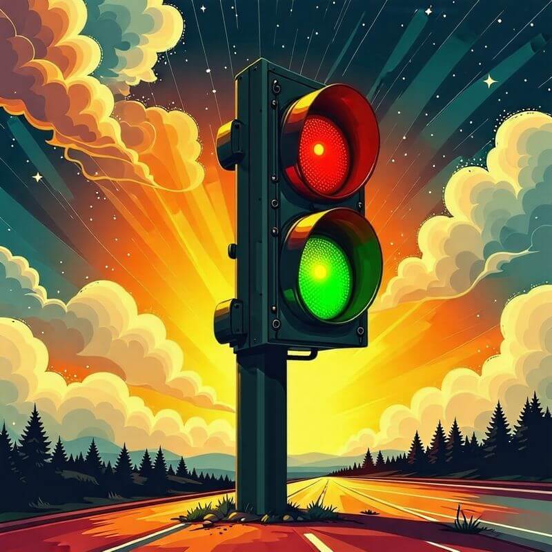 신호등을 보는 꿈