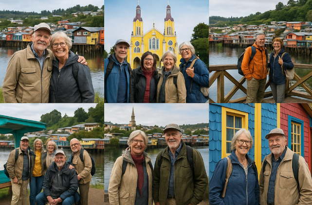 칠로에 시니어 여행사진