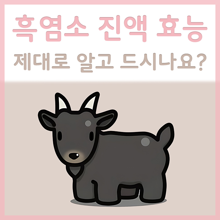 흑염소-모습