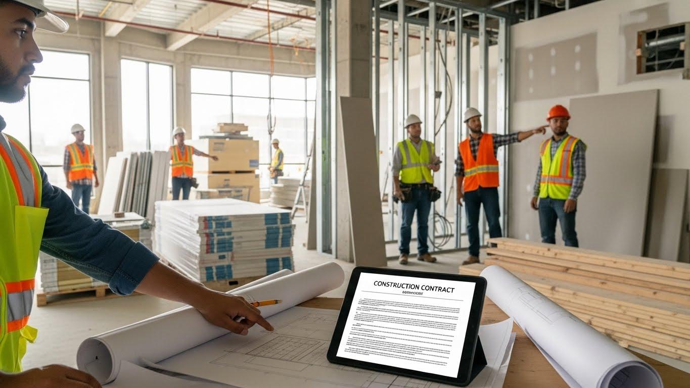 인테리어공사계약서