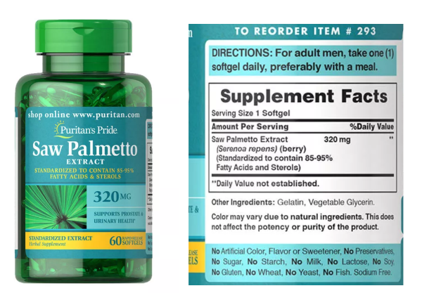 쏘팔메토 베타 시토스테롤 전립선 건강 전립선비대증 야뇨 잔뇨 전립선암 영양제 보충제 건강기능식품
