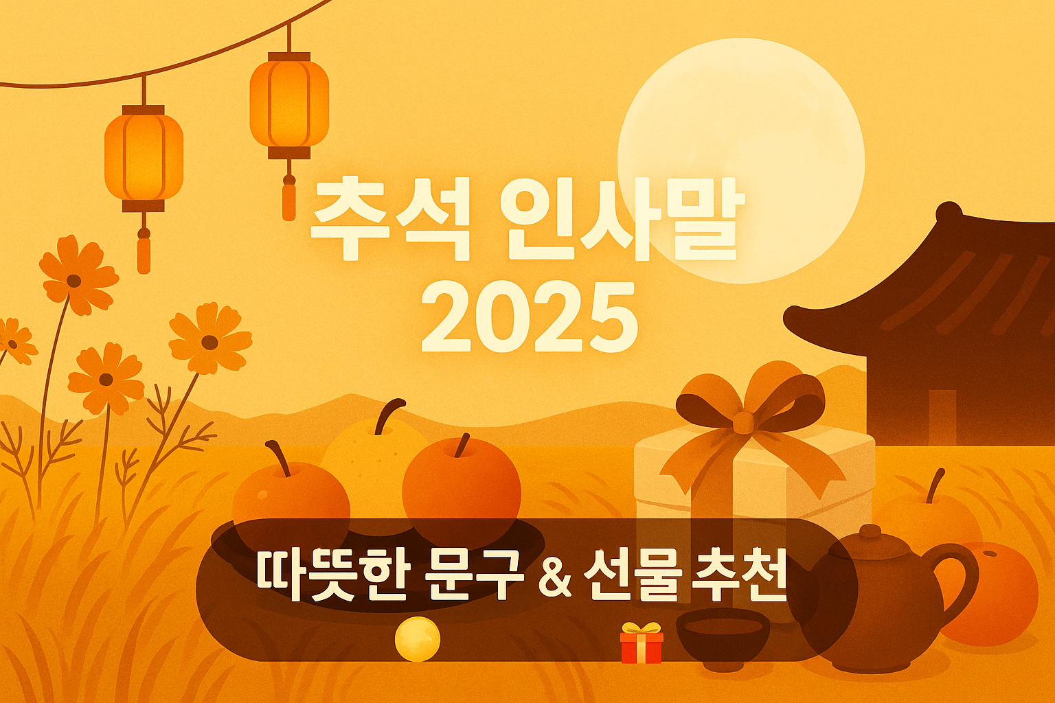 추석 인사말 가족·직장·거래처 문구 모음