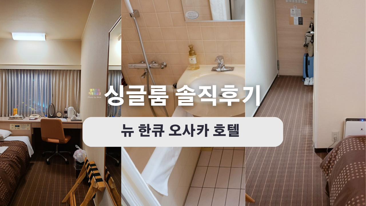 우메다 역 근처 위치 좋은 뉴 한큐 오사카 호텔 스탠다드 싱글룸 솔직후기