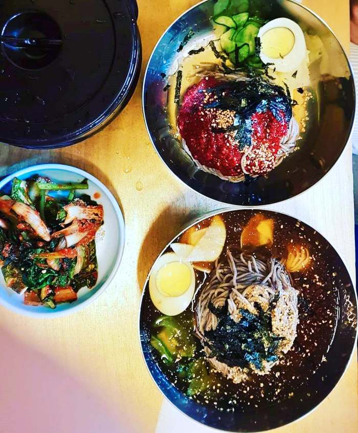 백반기행 안재모 편 물 막국수 비빔막국수 들기름막국수 온면 소고기 편채 고양 원당 맛집 소개