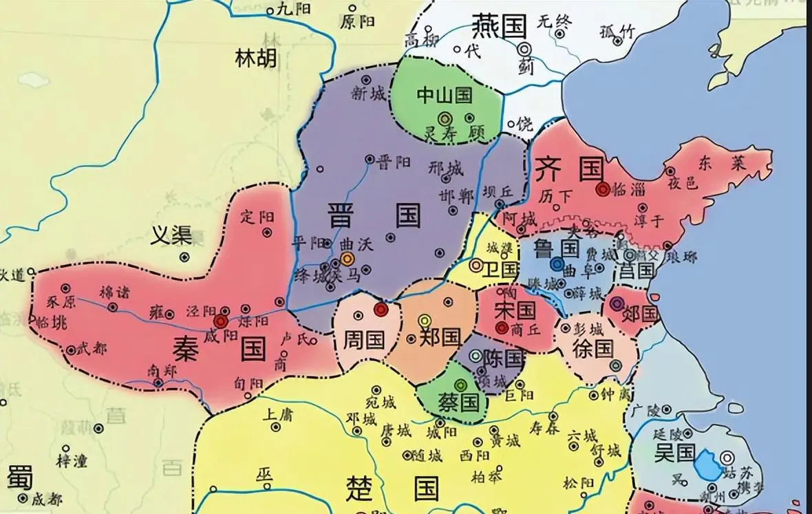 춘추시대 지도