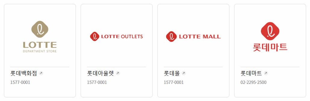 롯데상품권 쇼핑 제휴처 이미지