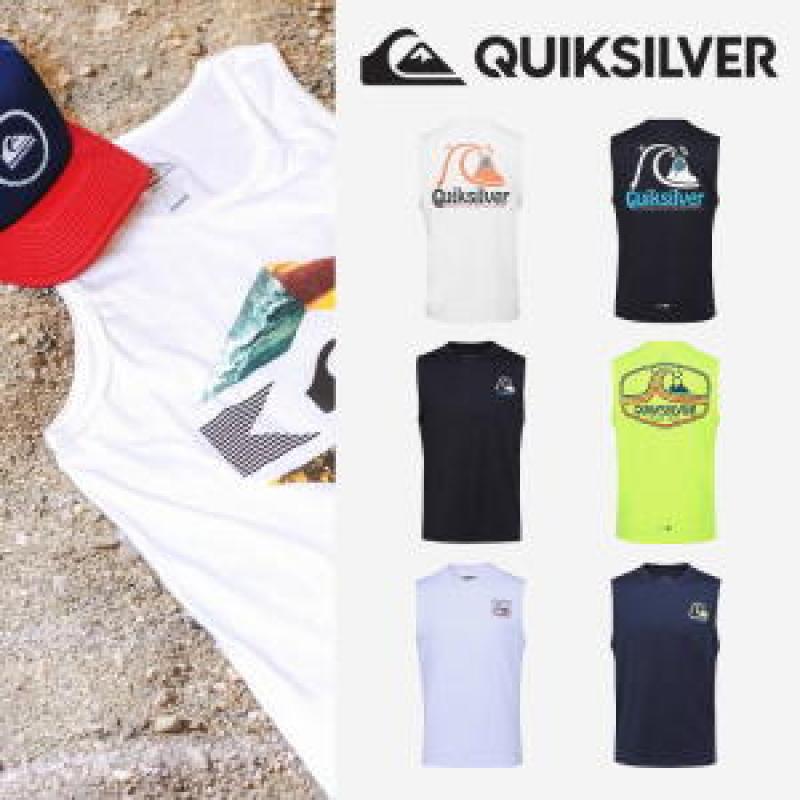 퀵실버 레이트 드롭 남자 머슬 민소매 래쉬가드