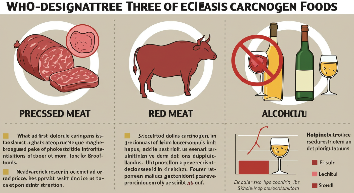 WHO 지정 1급 발암물질 음식 3가지: 우리 가족 밥상 점검 체크리스트