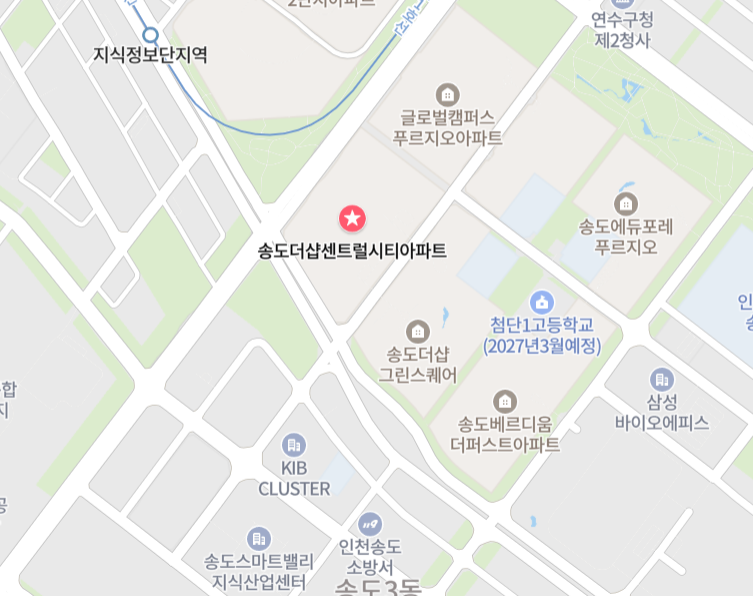 송도동 아파트 위치 사진
