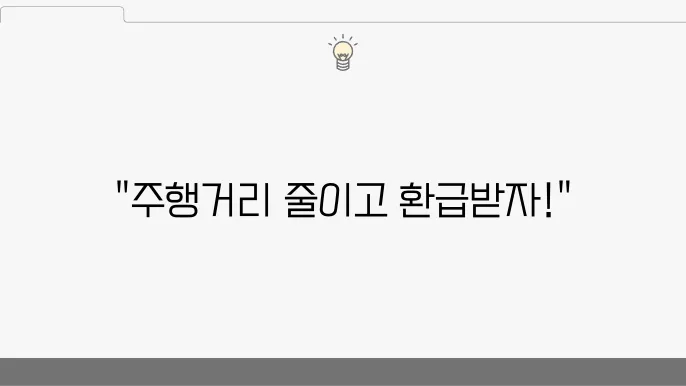 DB 다이렉트 자동차보험 주행거리 환급 신청 방법