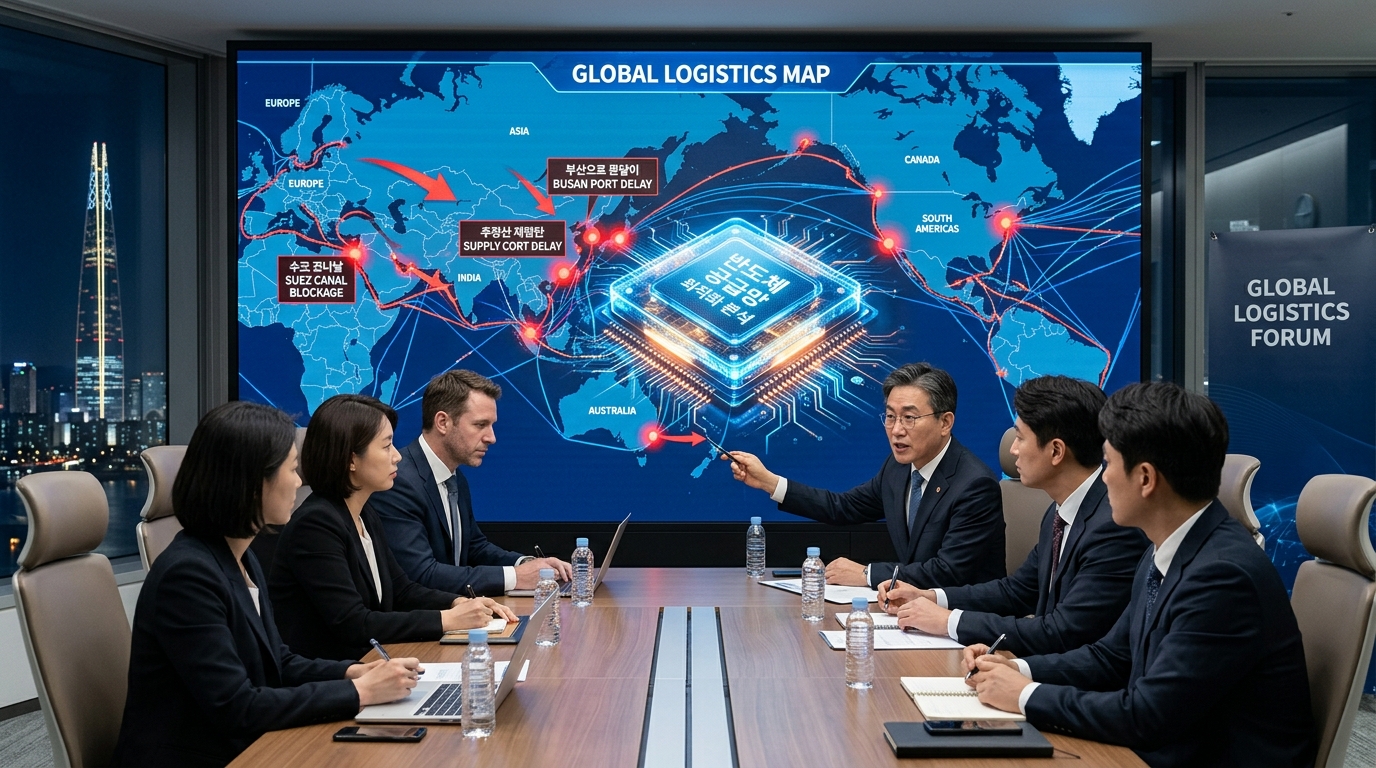 반도체 파업으로 인한 글로벌 AI 부품 공급망 지연 시뮬레이션