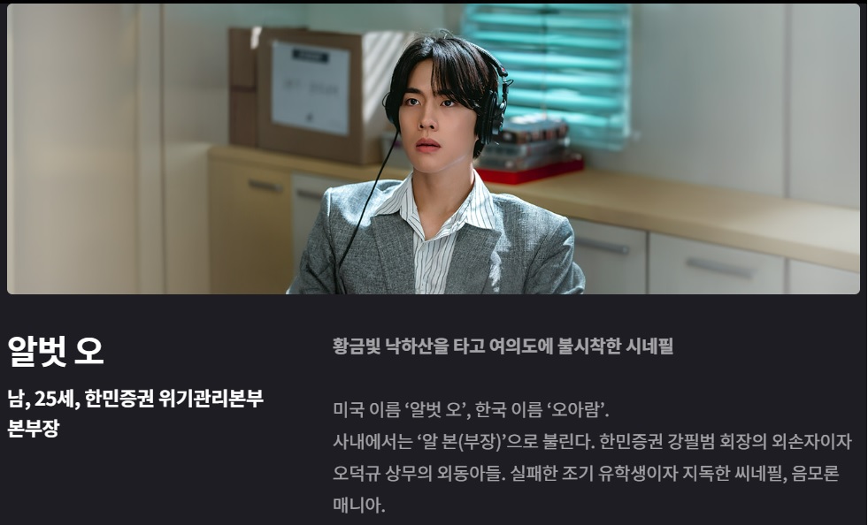 언더커버 미쓰홍 등장인물