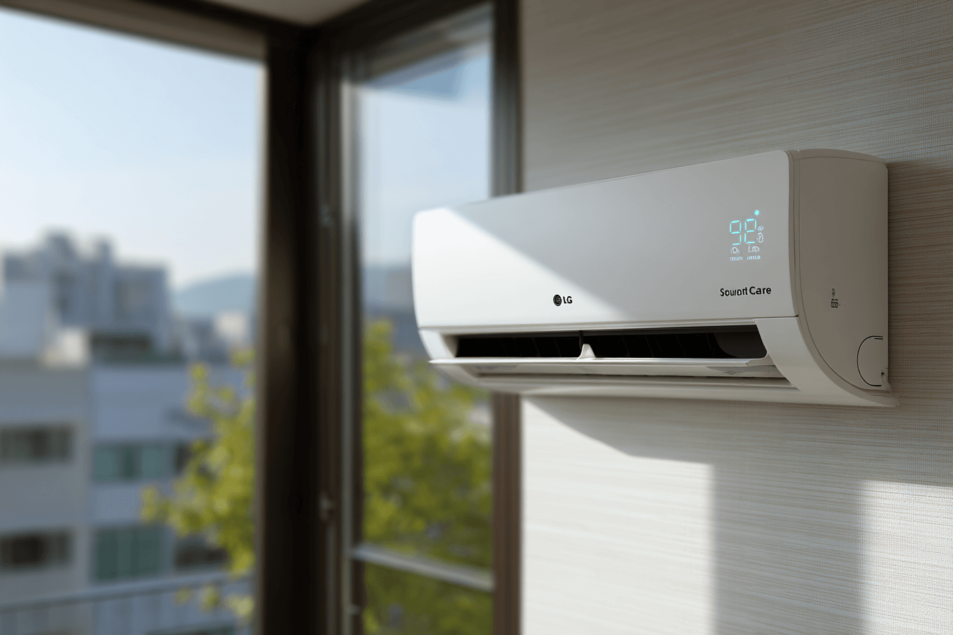 작동중인-벽걸이-에어컨-이미지