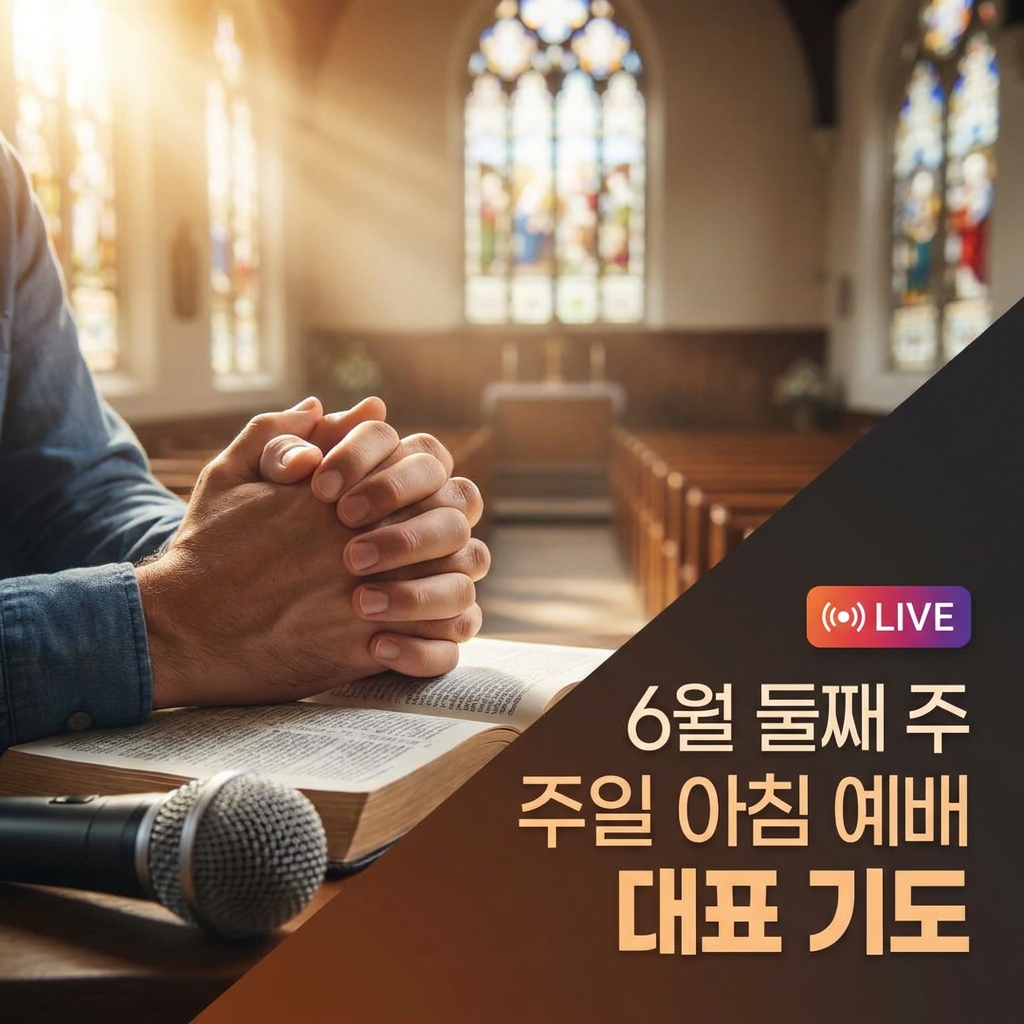 6월 둘째 주일낮예배 대표기도문