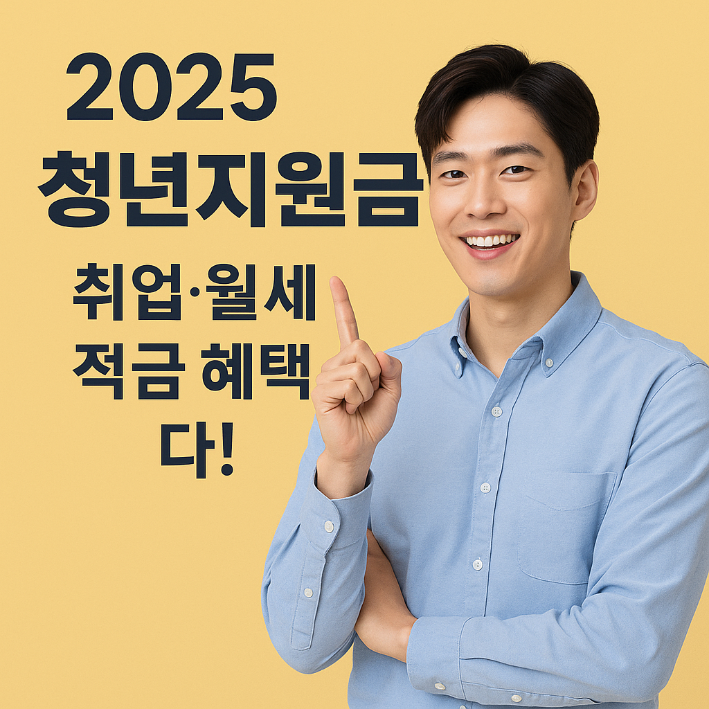 [2025 청년지원금 한눈에 총정리] &ndash; 취업&middot;월세&middot;적금 혜택 다!