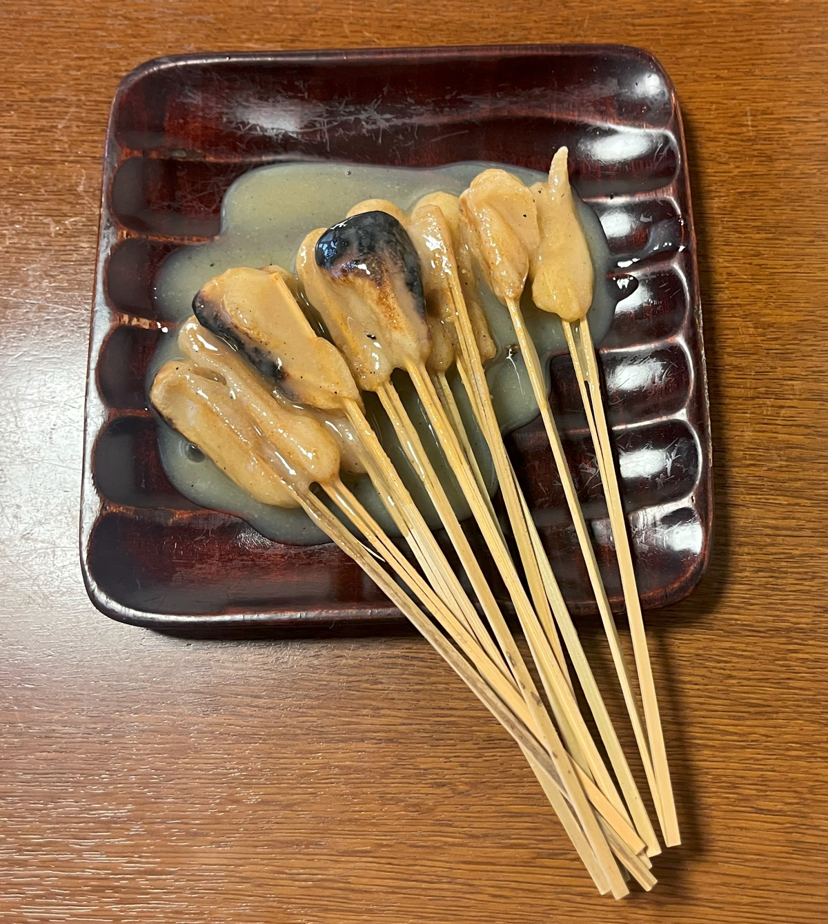 이치몬지야 와스케의 아부리 모찌 모습