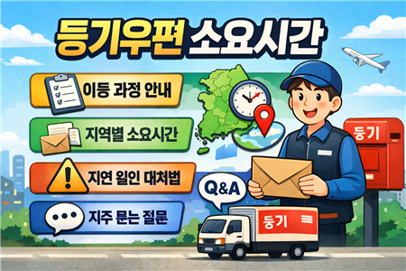 등기우편 소요시간