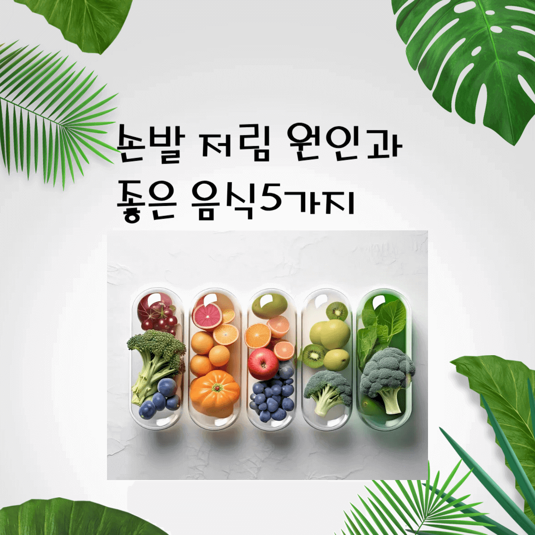 손발저림 원인과 좋은음식5가지